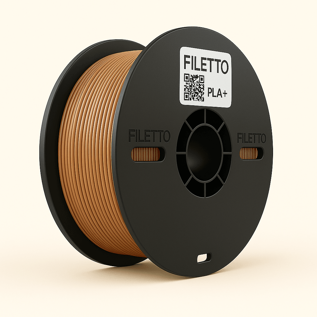 Filetto PLA+ 3D Filament – 1.75mm – 1KG – AMS Uyumlu - Sütlü Kahve