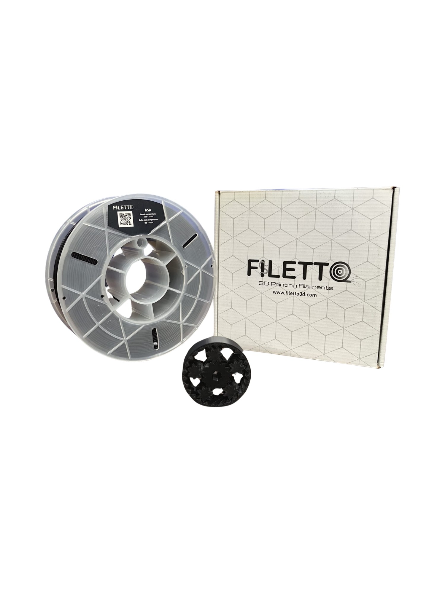 Filetto 1.75 mm ASA Filament - Black