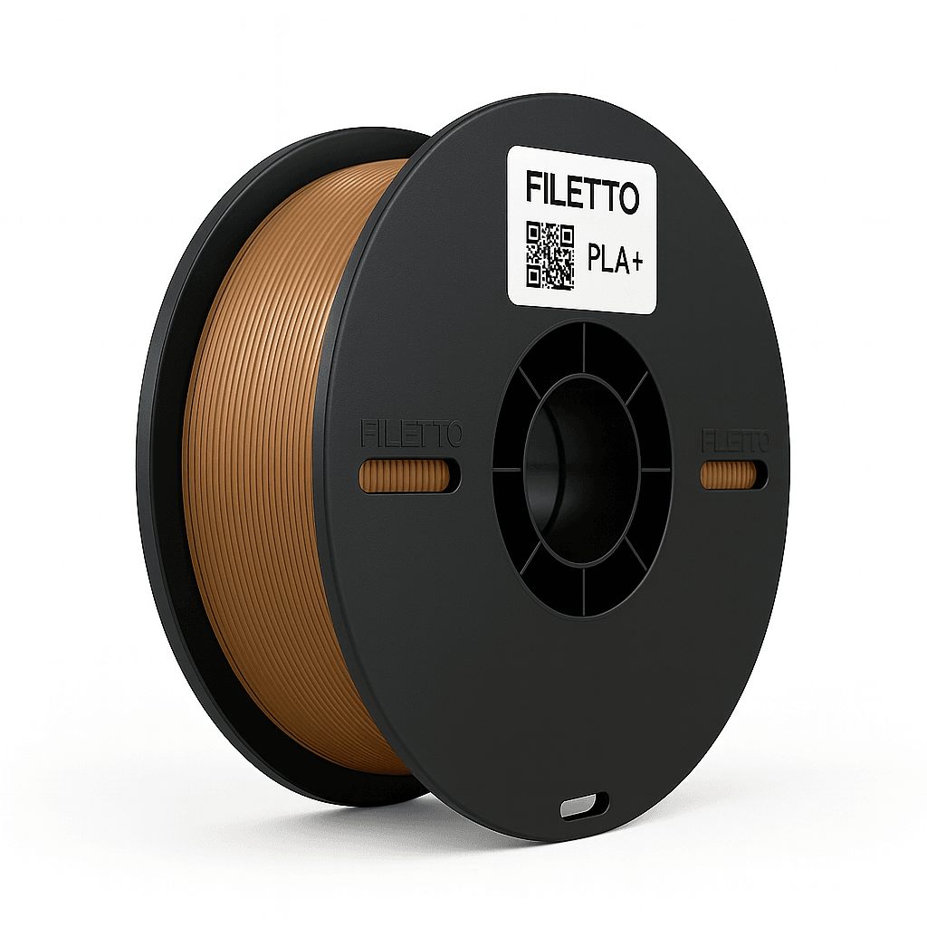 Filetto PLA+ 3D Filament – 1.75mm – 1KG – AMS Uyumlu - Sütlü Kahve