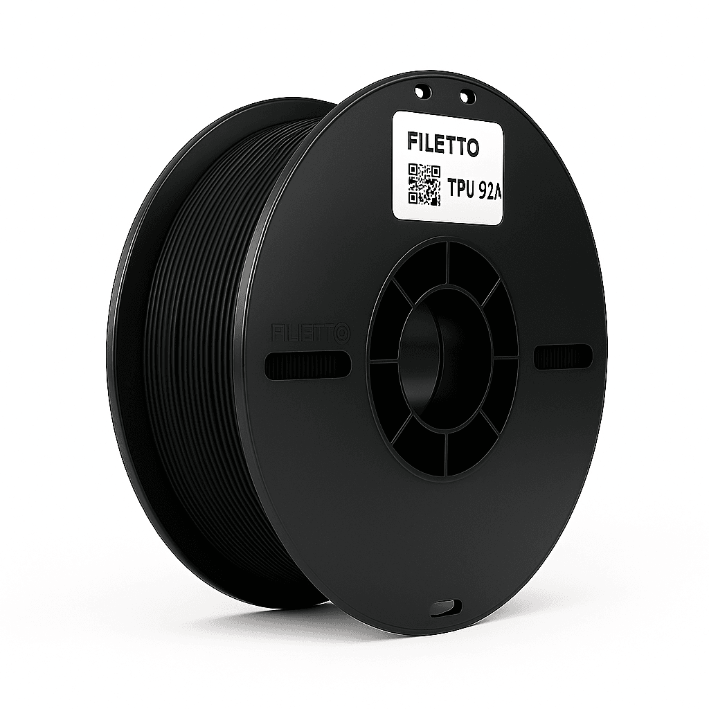 Filetto TPU 92A (Flex) Filament 1.75 mm - 800 gr - Siyah