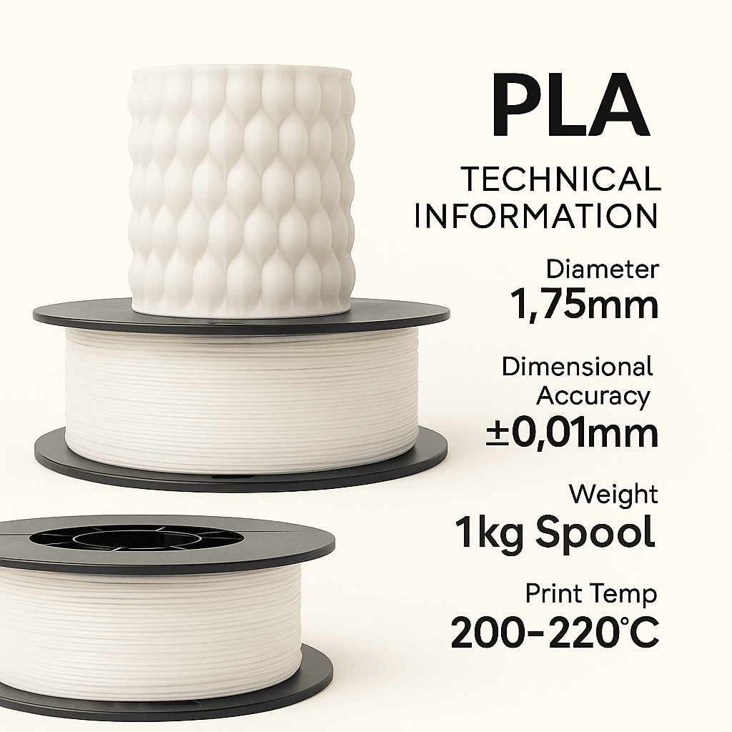 Filetto PLA+ 3D Filament – 1.75mm – 1KG – AMS Uyumlu