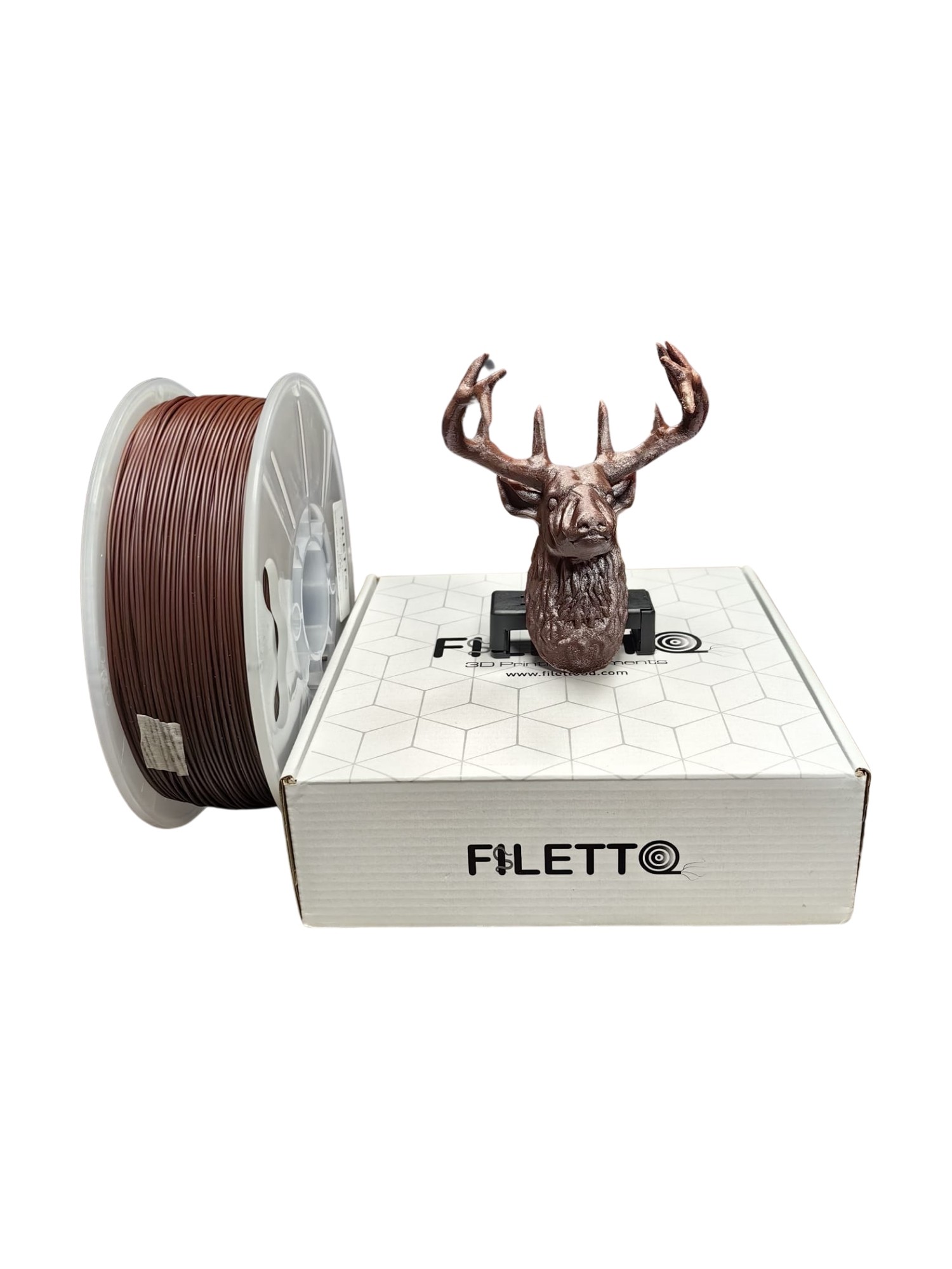 Filetto Pla+ Filament 1.75mm 1KG - Brown
