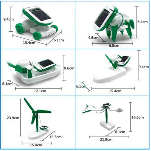 Solar 6in1 Güneş Enerjili Robot Eğitim Kiti