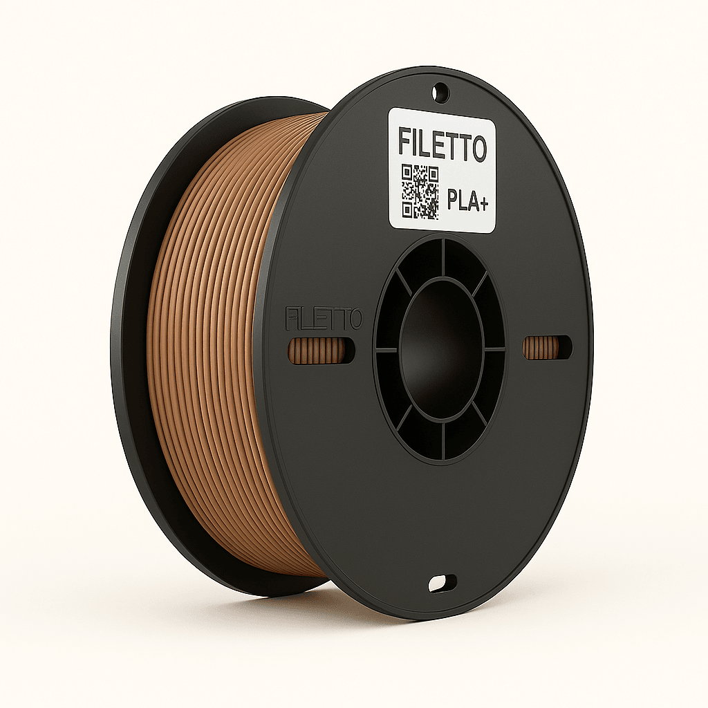 Filetto PLA+ 3D Filament – 1.75mm – 1KG – AMS Uyumlu - Sütlü Kahve