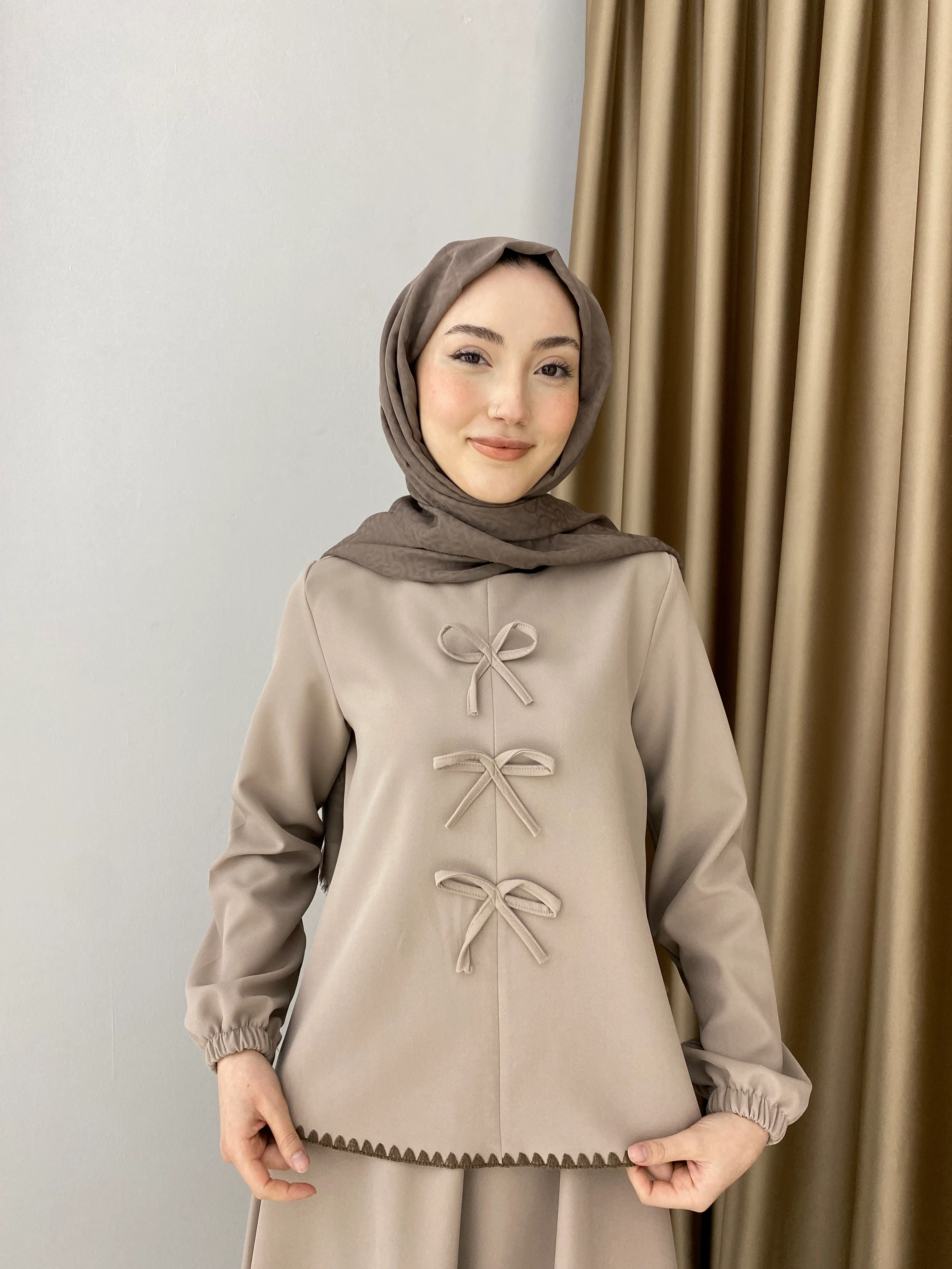 Fiyonk Detaylı Etek Takım