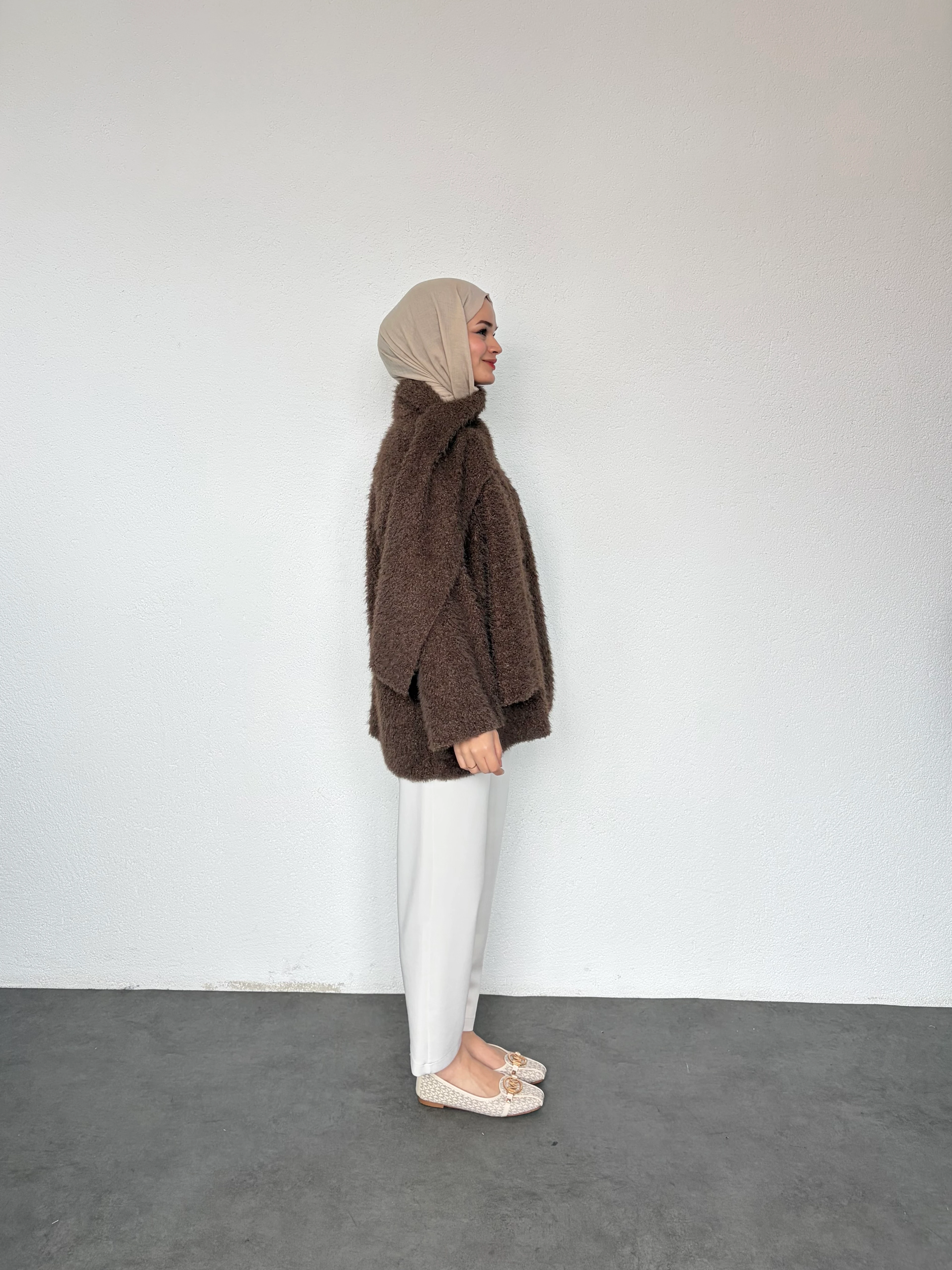 Atkı Detaylı Ceket