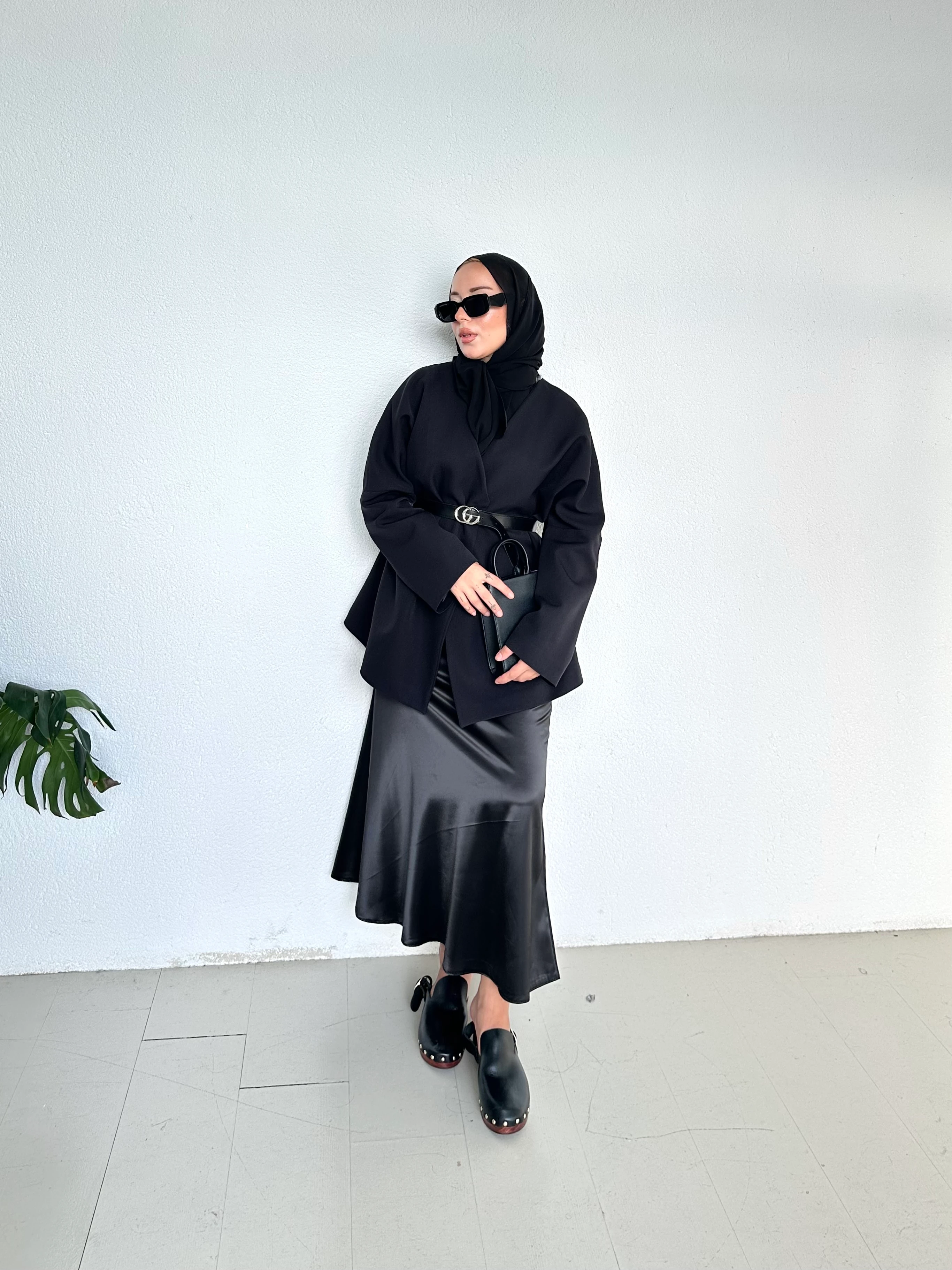 Kemerli Kimono - Siyah