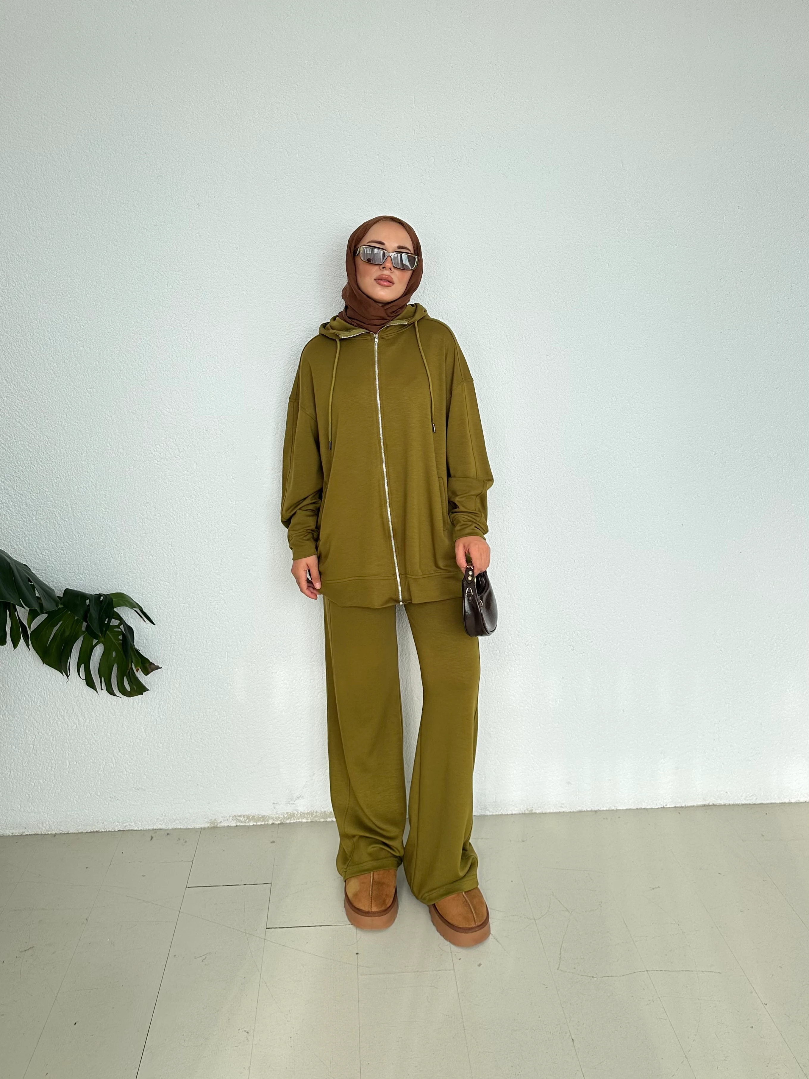 İkili Modal Takım - Yağ Yeşili