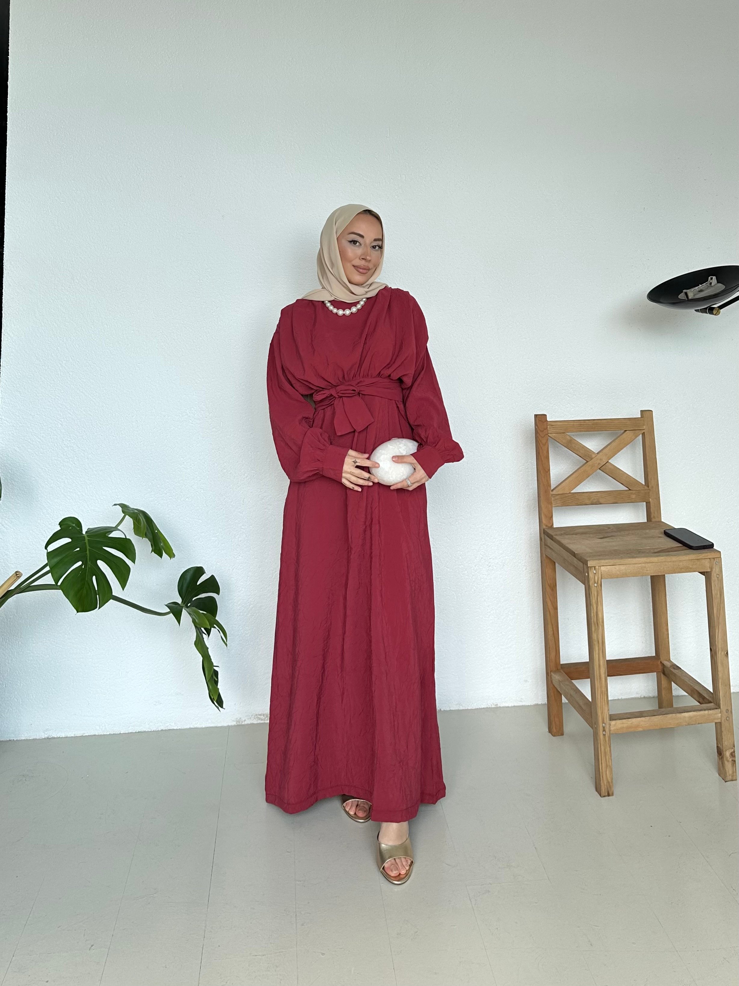 Jileli Crush Elbise - bordo