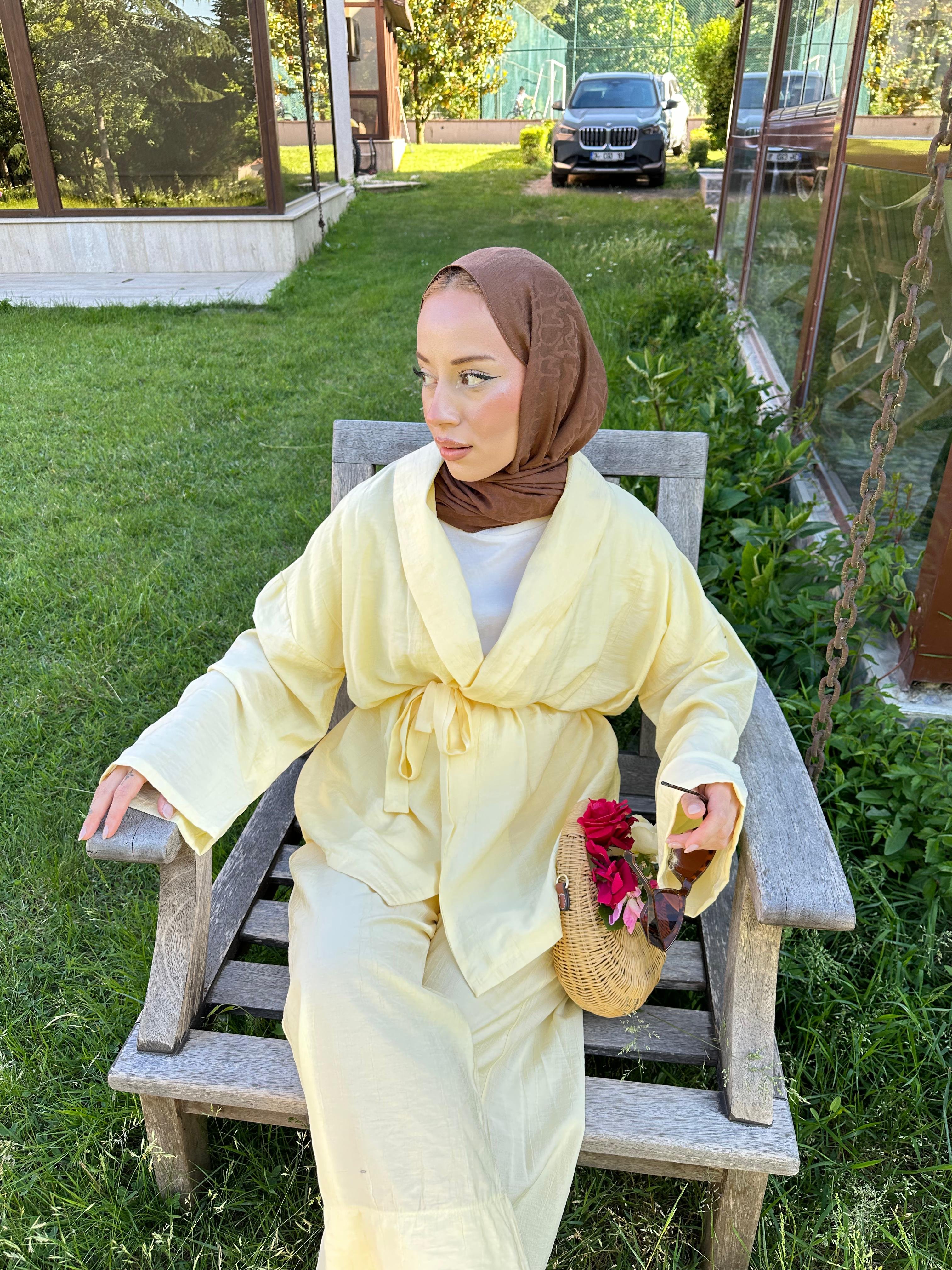 Şal Yaka Kimono Takım
