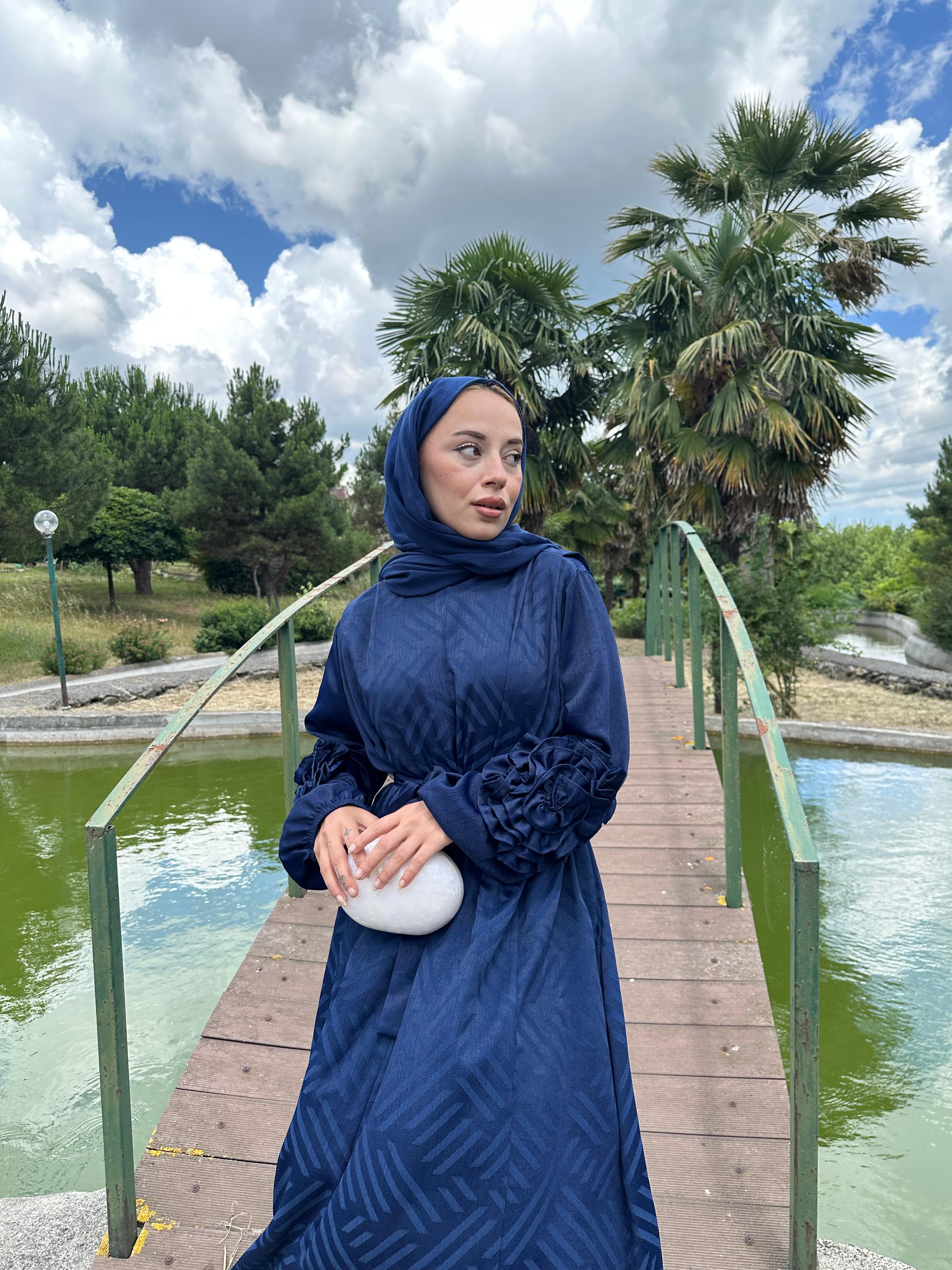 Tasarım Saten Elbise