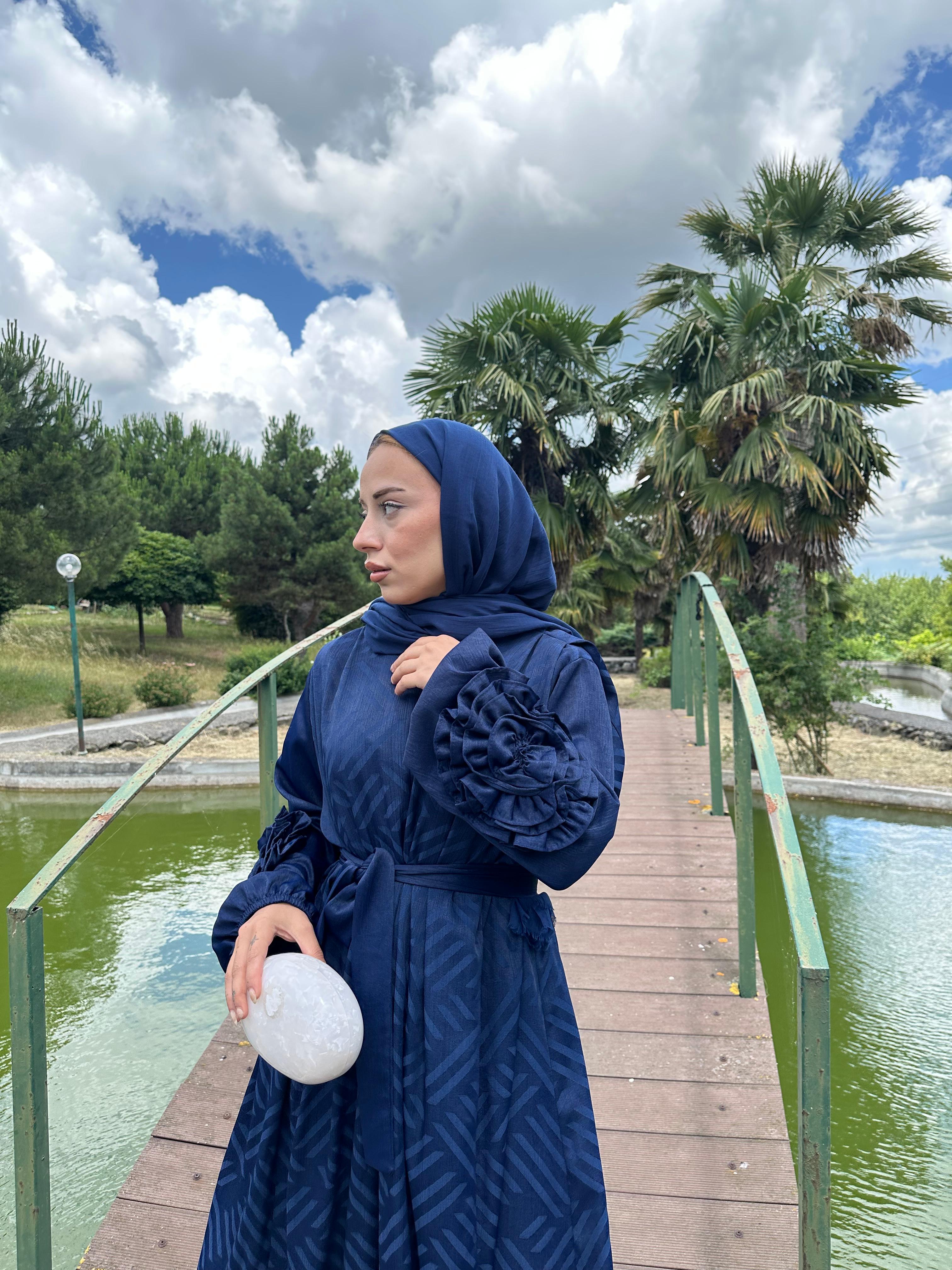 Tasarım Saten Elbise