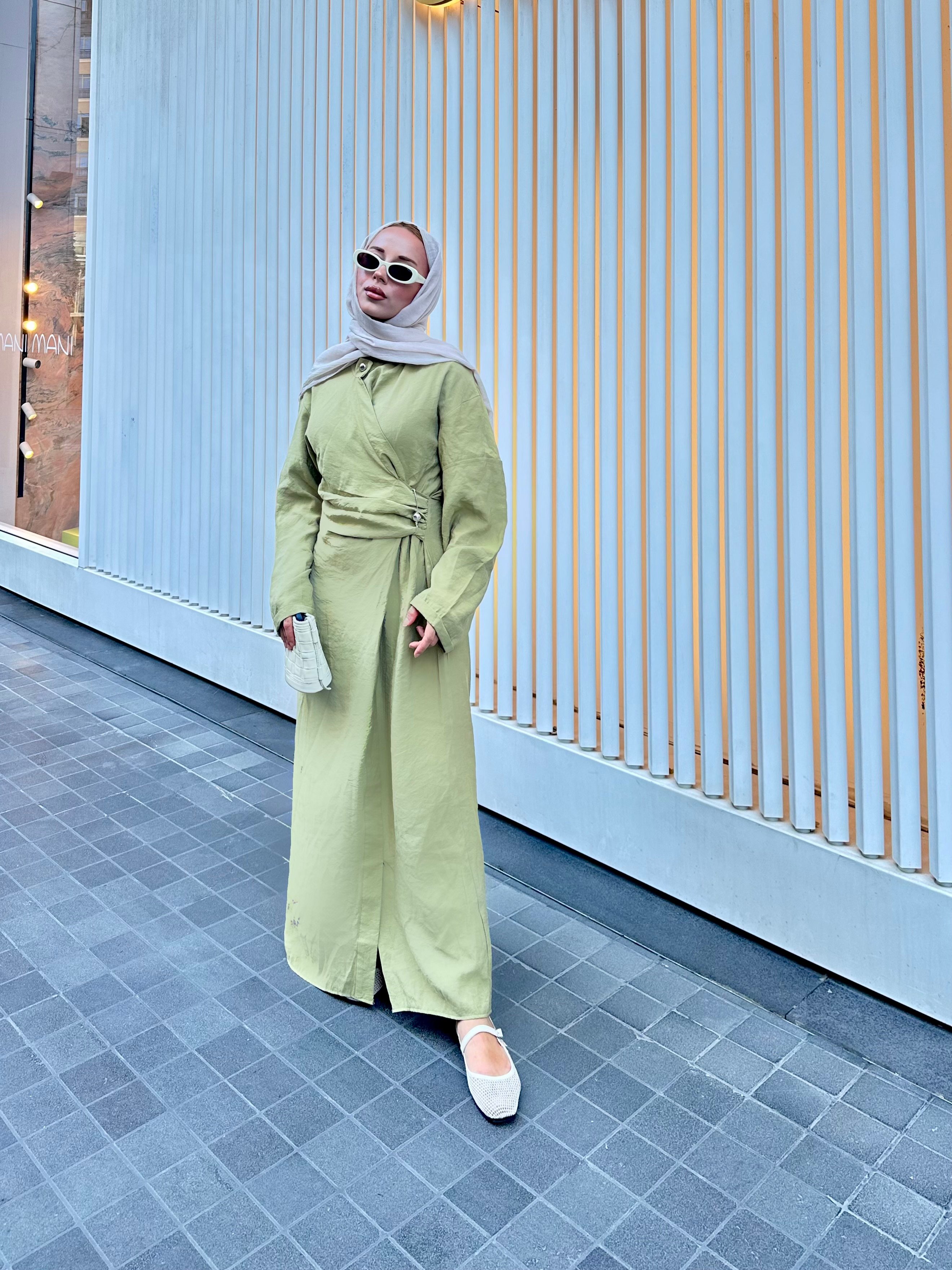Tasarım Model Elbise - yeşil