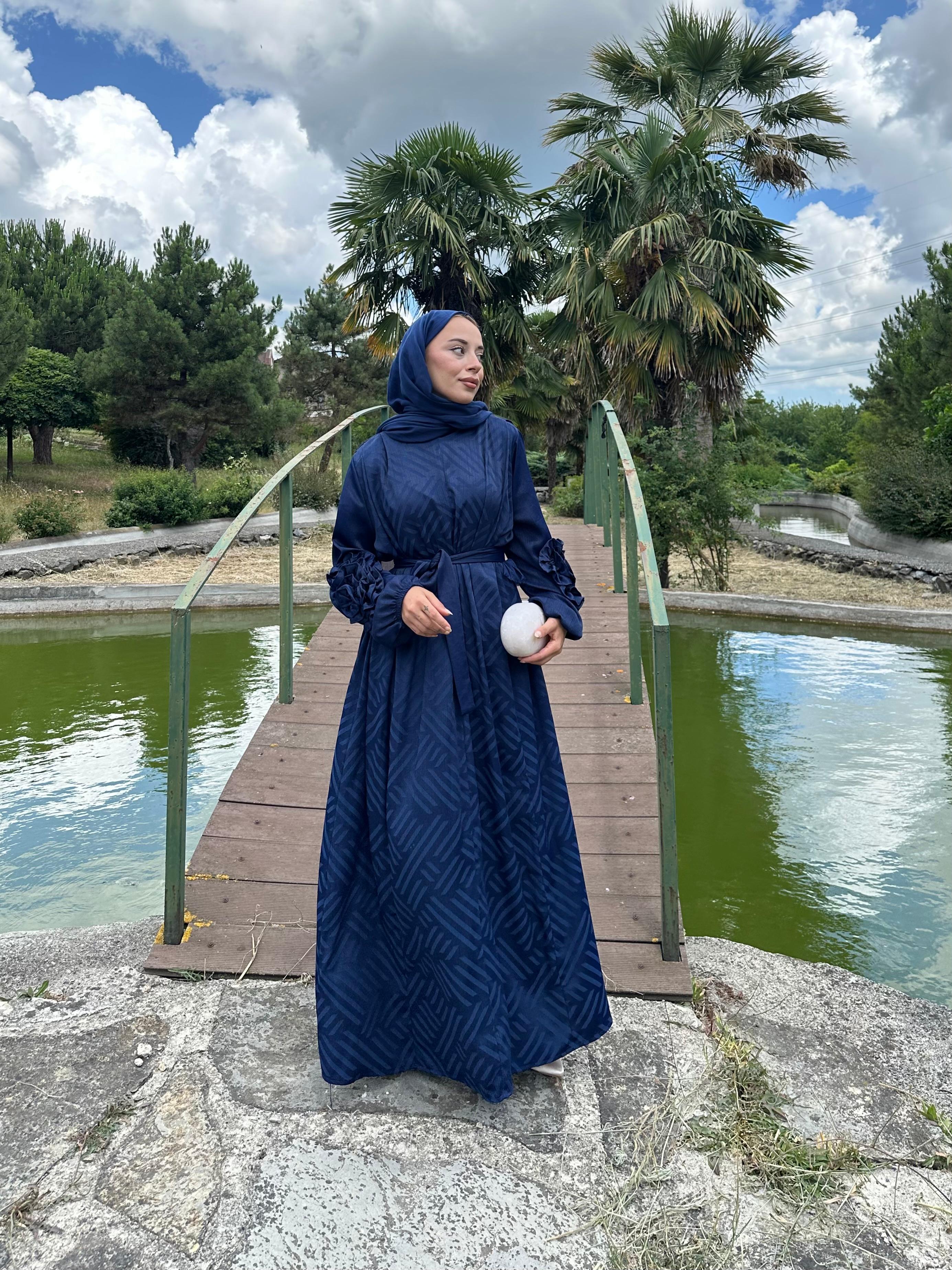 Tasarım Saten Elbise