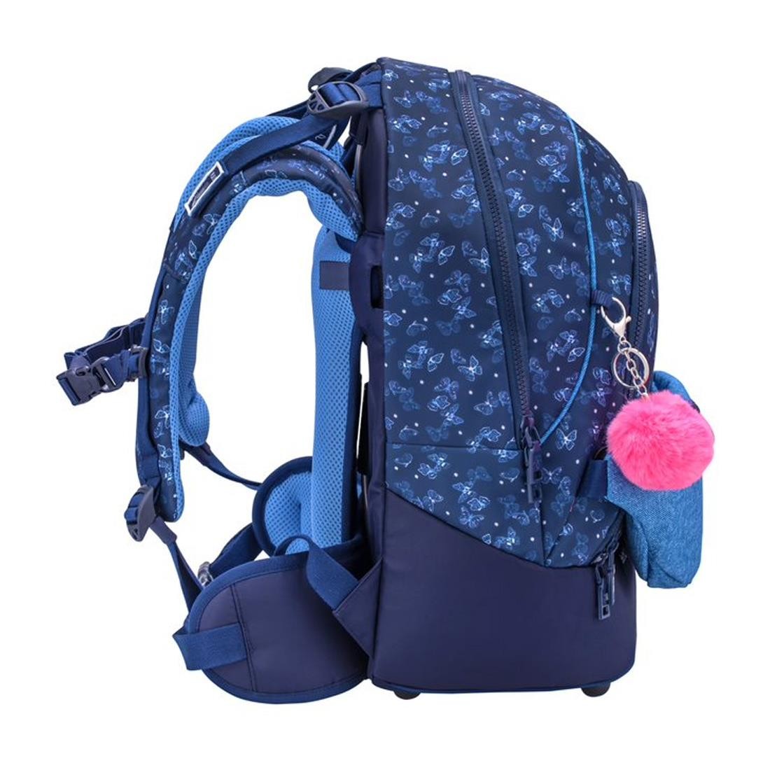 Belmil Flower Jeans Chic 2 in 1 Ergonomik Okul Çantası 338-84/P/7