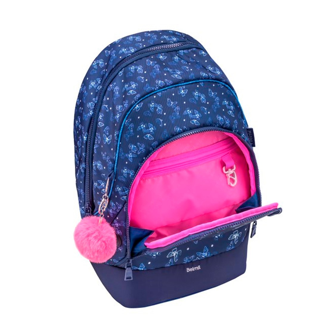 Belmil Flower Jeans Chic 2 in 1 Ergonomik Okul Çantası 338-84/P/7
