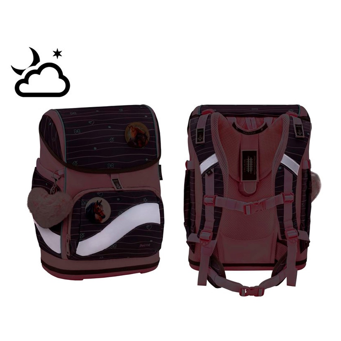 Belmil Mint Love Chic Ergonomik Mıknatıslı Okul Çantası 405-51/P/2