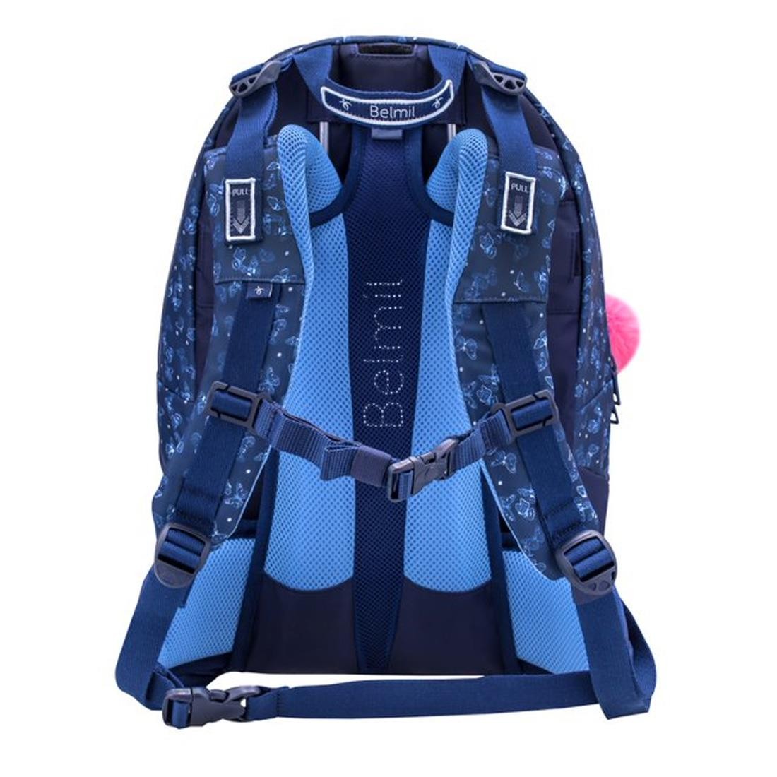 Belmil Flower Jeans Chic 2 in 1 Ergonomik Okul Çantası 338-84/P/7