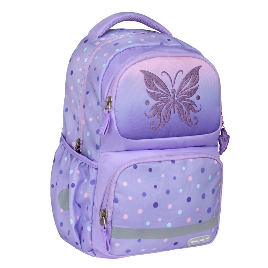 Belmil Purple Dots Ergonomik Okul Çantası 338-36