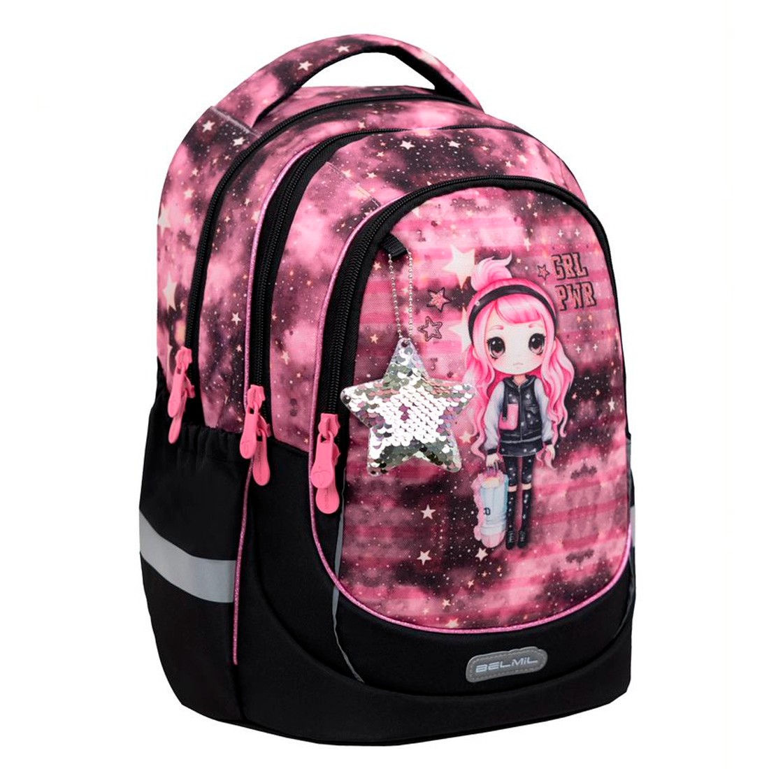 Belmil Pink Girl Ergonomik Okul Çantası 338-87/A
