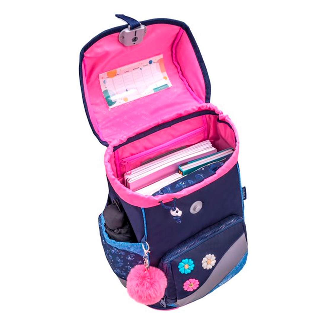 Belmil Flower Jeans Chic Ergonomik Mıknatıslı Okul Çantası 405-51/P/7