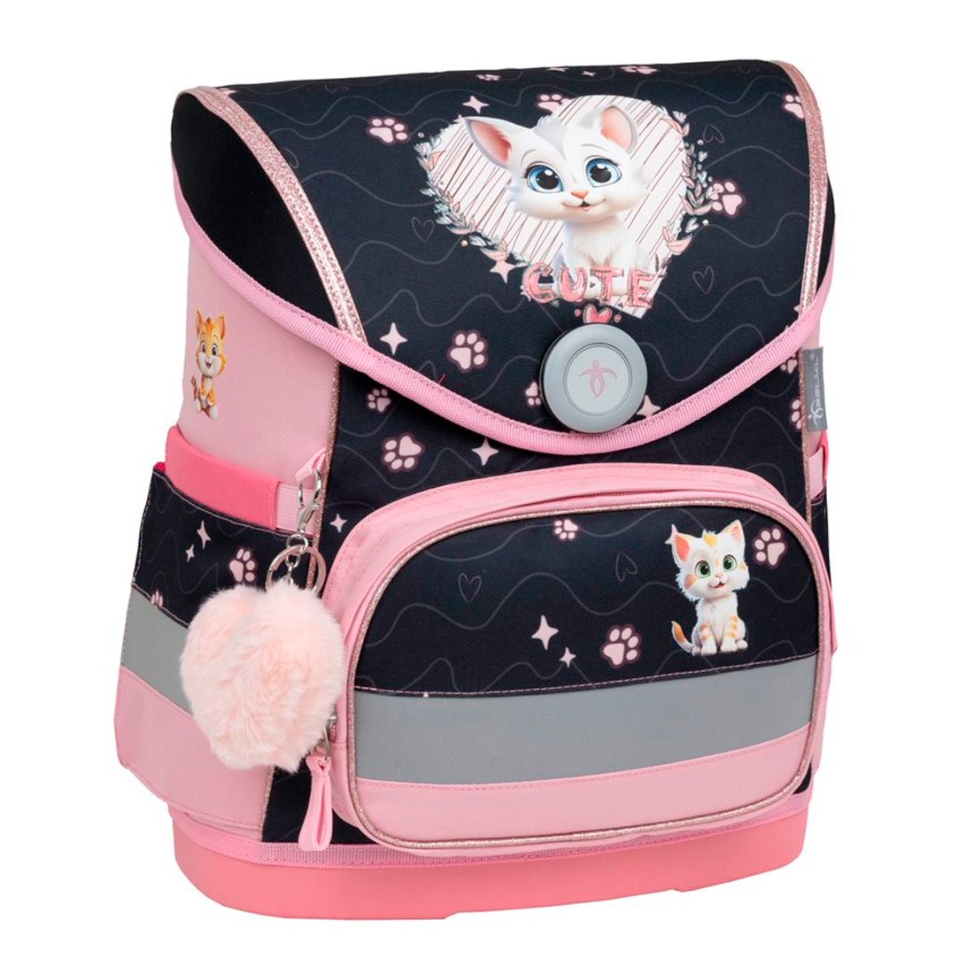 Belmil Cute Kitten Ergonomik Mıknatıslı Okul Çantası 405-41/AG
