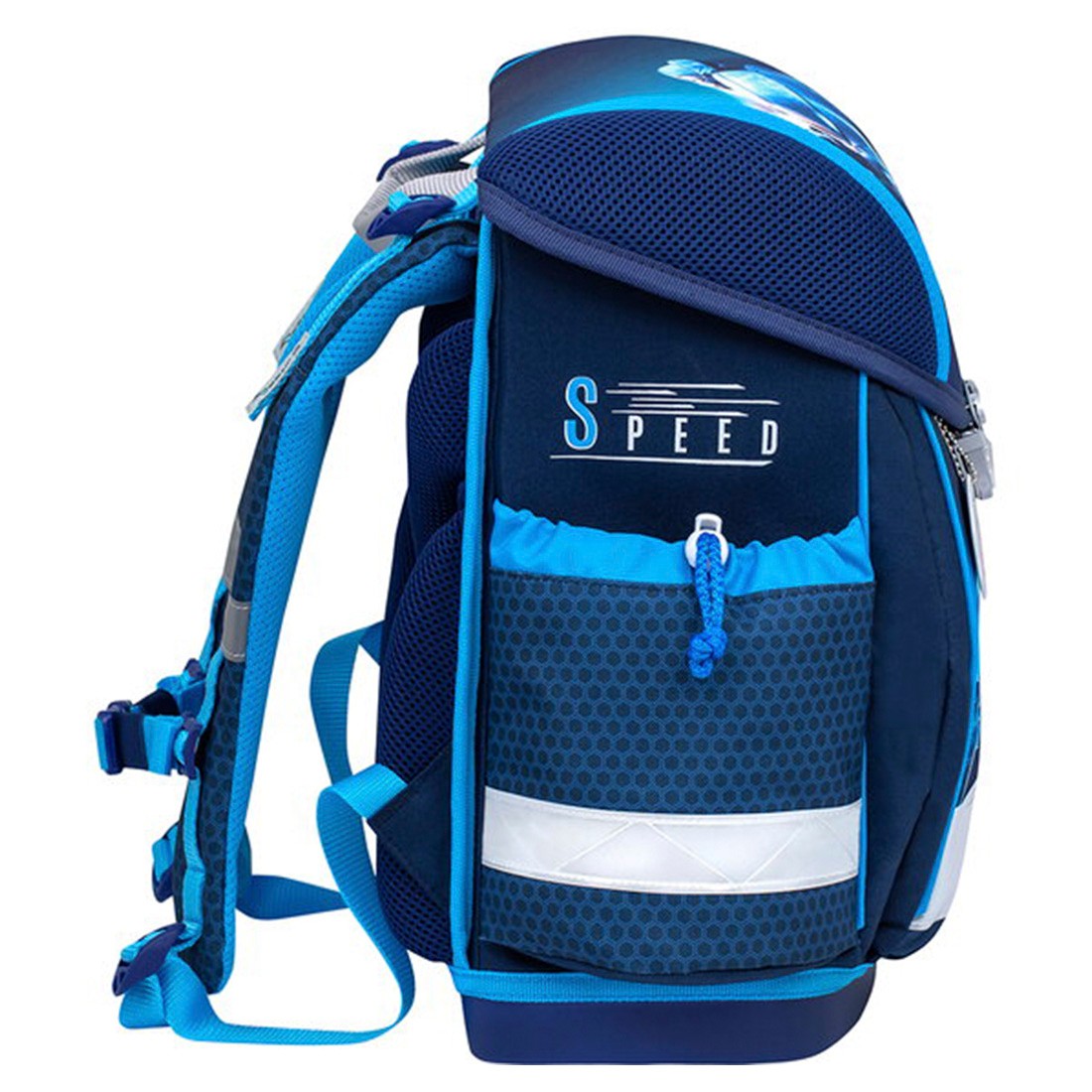 Belmil Racing Blue Neon Ergonomik Okul Çantası 403-13/AG