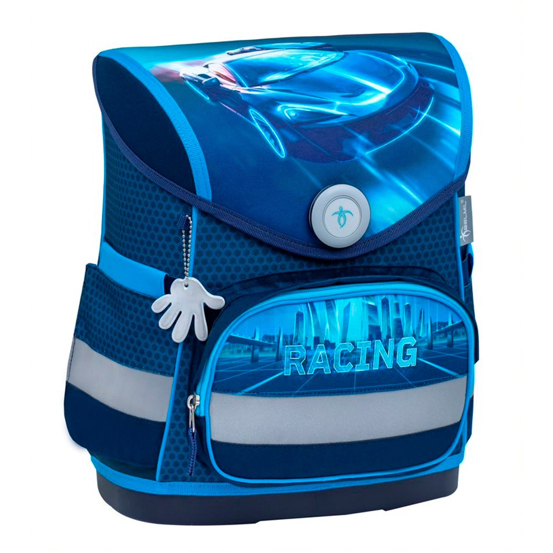 Belmil Racing Blue Neon Ergonomik Mıknatıslı Okul Çantası 405-41/AG-12