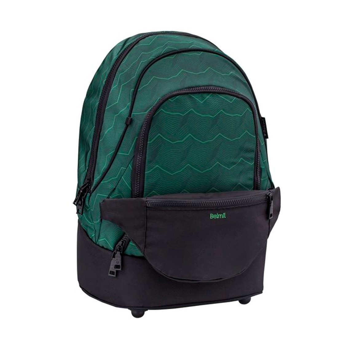 Belmil Waves Green 2 in 1 Ergonomik Okul Çantası 338-84/P/10