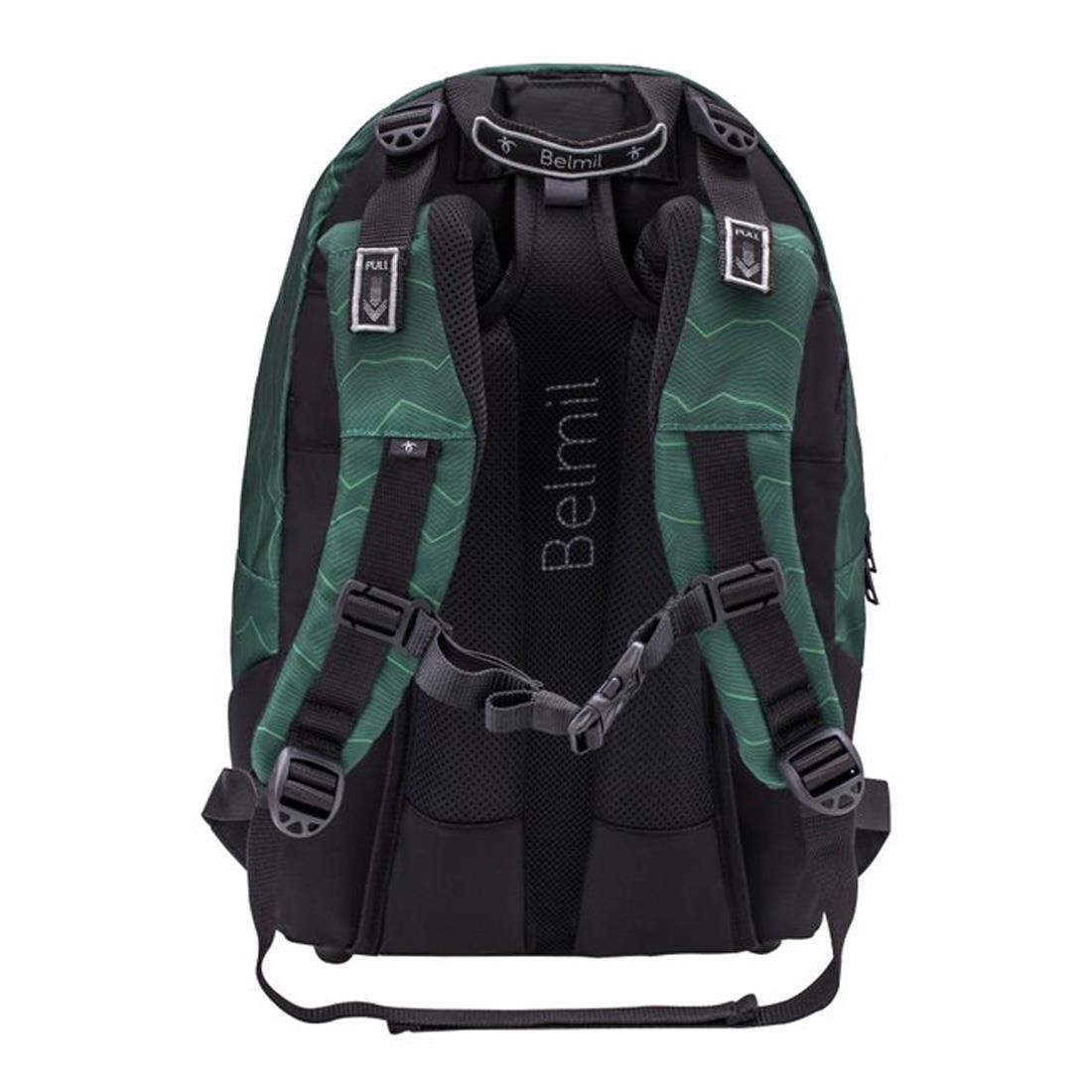 Belmil Waves Green 2 in 1 Ergonomik Okul Çantası 338-84/P/10