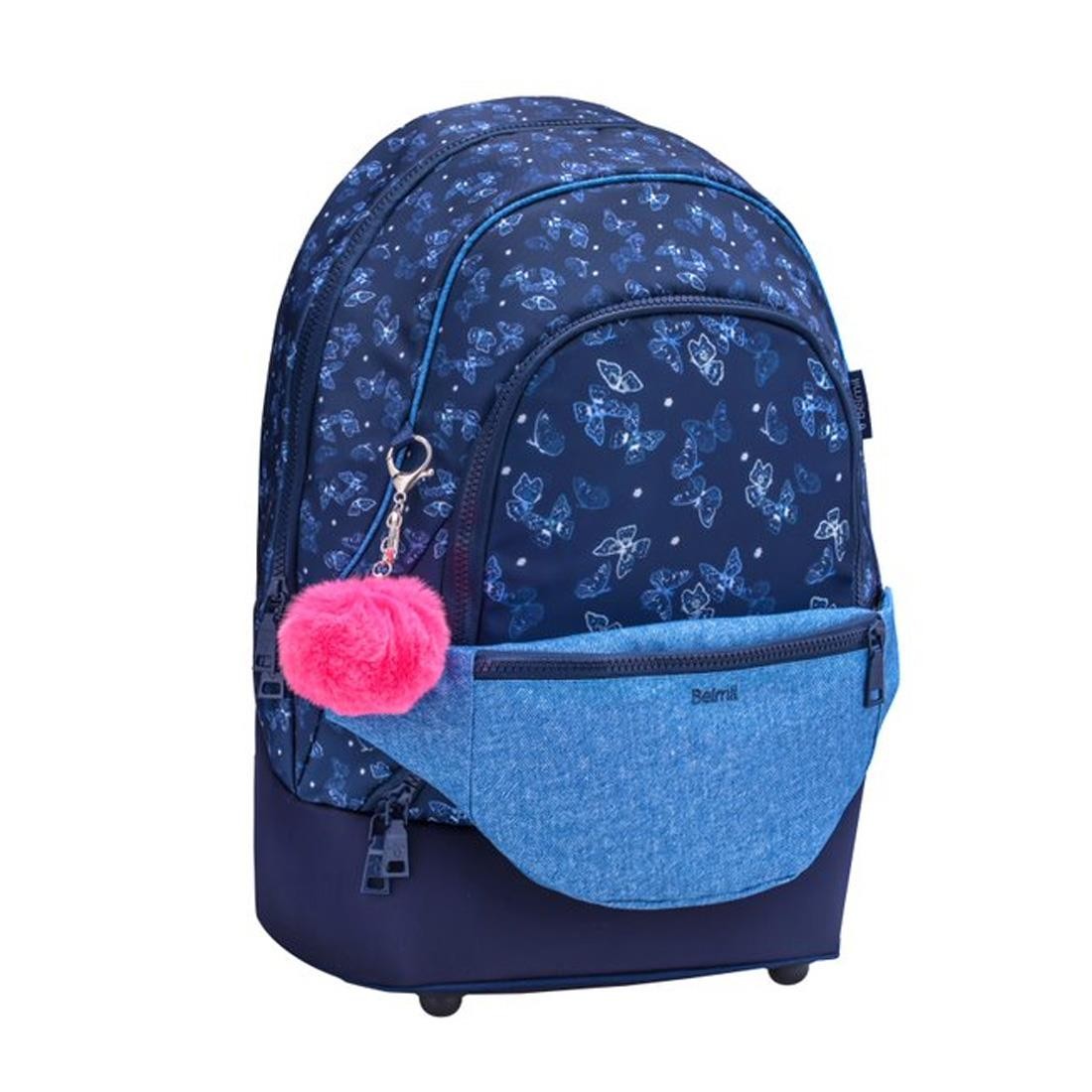Belmil Flower Jeans Chic 2 in 1 Ergonomik Okul Çantası 338-84/P/7