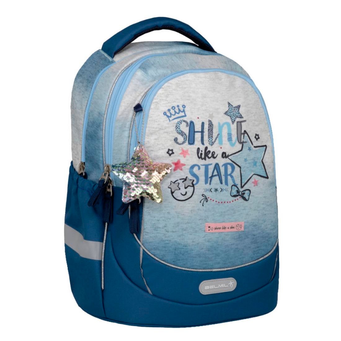 Belmil Shine like a Star Jeansl Ergonomik Okul Çantası 338-87
