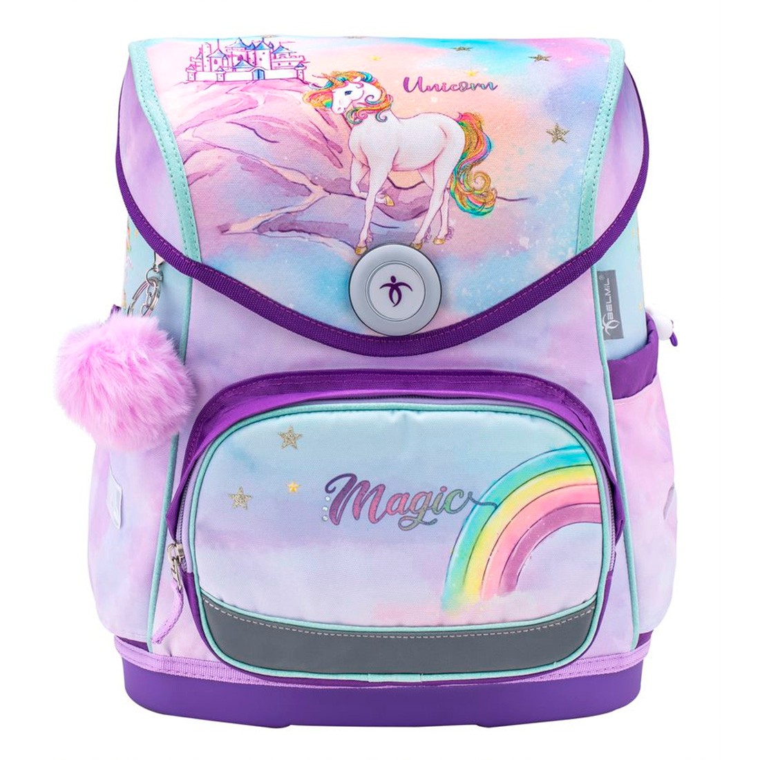 Belmil Rainbow Unicorn Magic Ergonomik Mıknatıslı Okul Çantası 405-41/AG-4