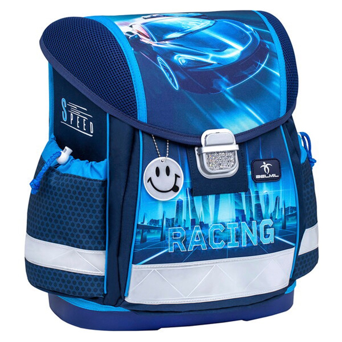 Belmil Racing Blue Neon Ergonomik Okul Çantası 403-13/AG
