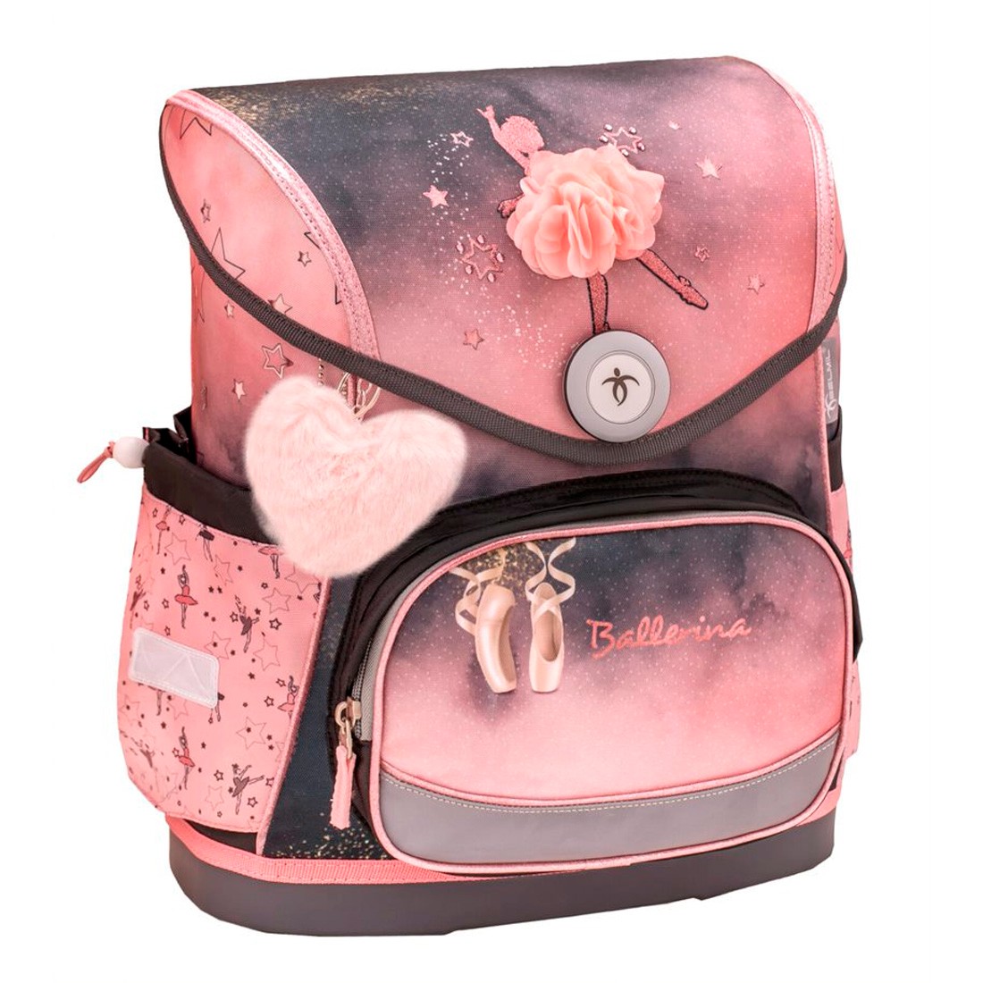 Belmil Ballerina Black Pink Ergonomik Mıknatıslı Okul Çantası 405-41/AG-3