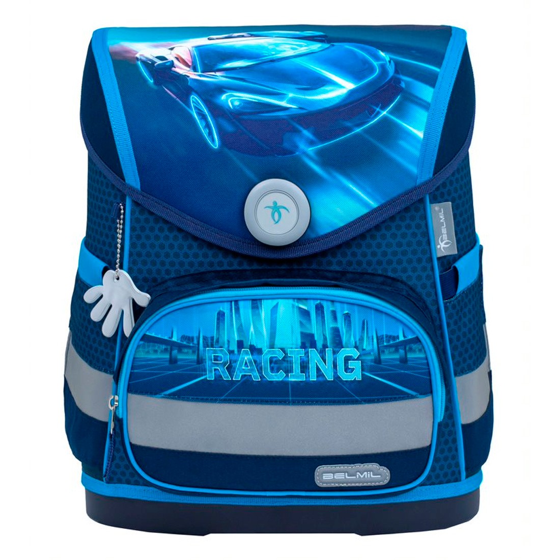 Belmil Racing Blue Neon Ergonomik Mıknatıslı Okul Çantası 405-41/AG-12