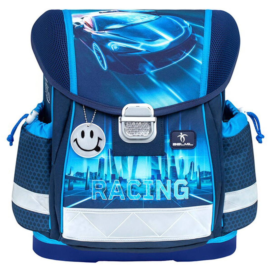 Belmil Racing Blue Neon Ergonomik Okul Çantası 403-13/AG