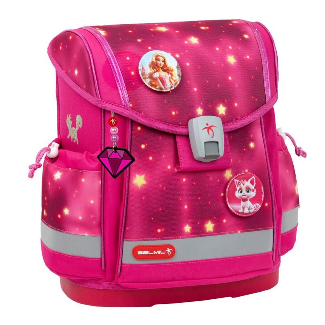 Belmil Pink Star Ergonomik Mıknatıslı Okul Çantası 405-78/AG