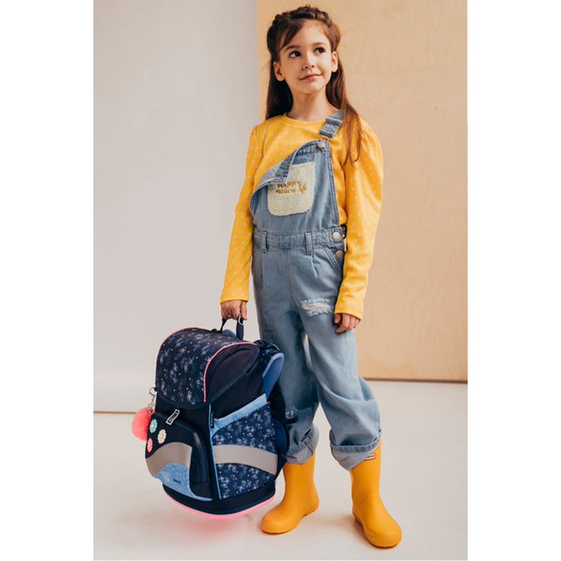Belmil Flower Jeans Chic Ergonomik Mıknatıslı Okul Çantası 405-51/P/7
