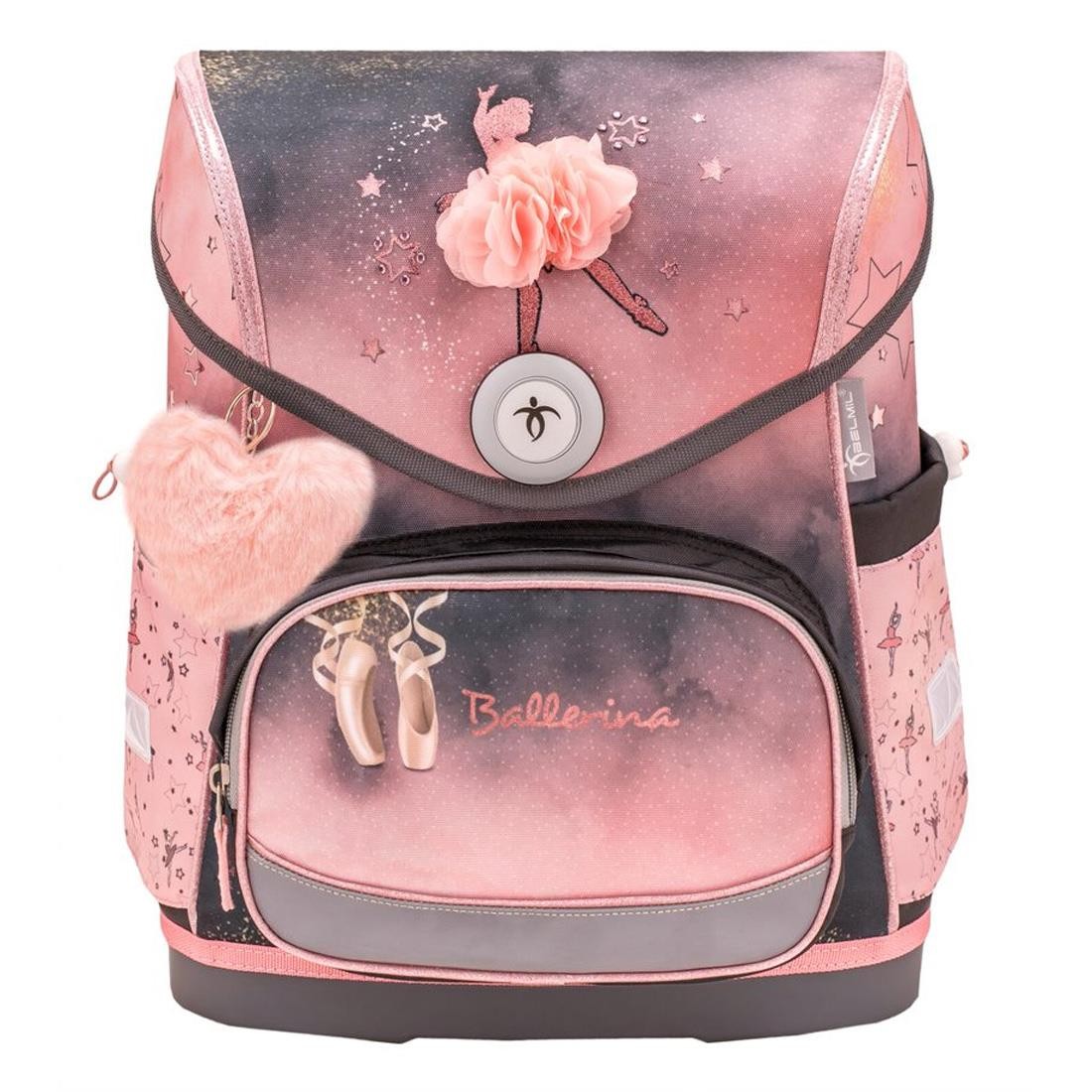 Belmil Ballerina Black Pink Ergonomik Mıknatıslı Okul Çantası 405-41/AG-3