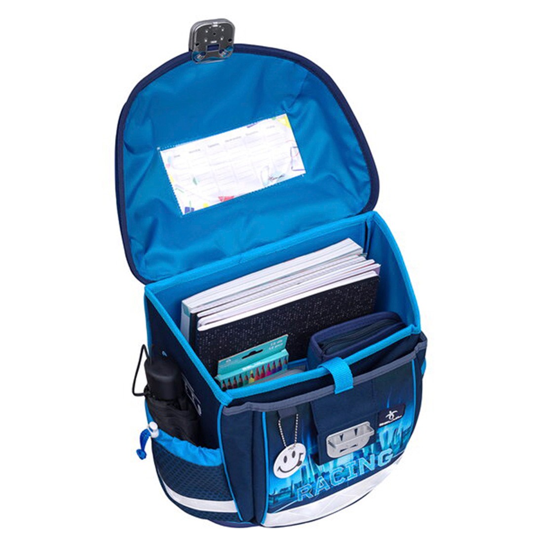 Belmil Racing Blue Neon Ergonomik Okul Çantası 403-13/AG