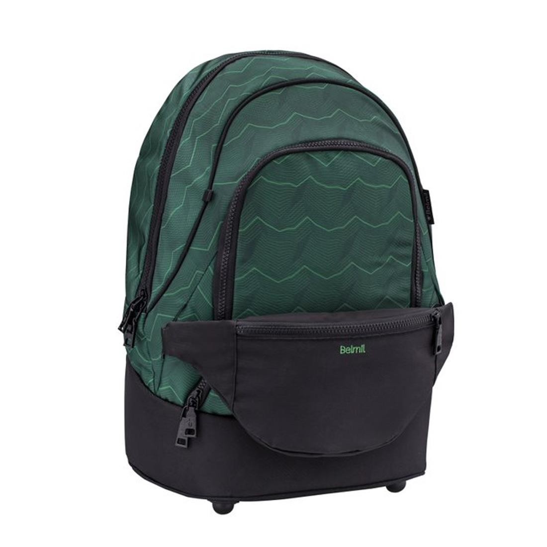 Belmil Waves Green 2 in 1 Ergonomik Okul Çantası 338-84/P/10