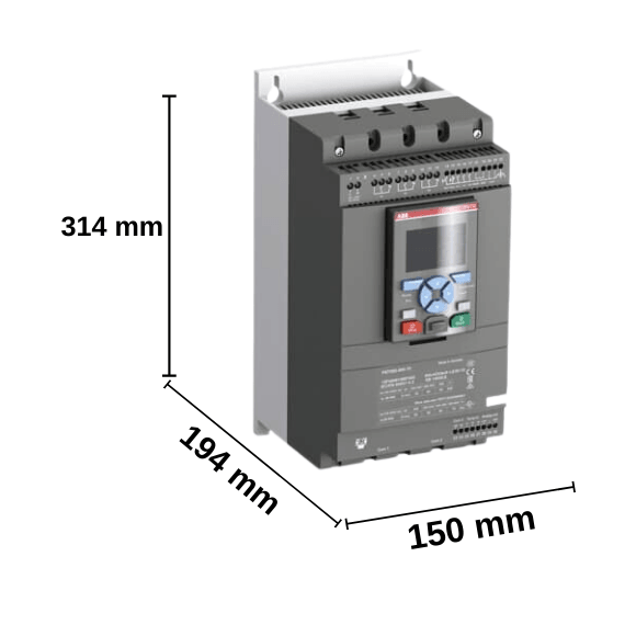 ABB PSTX Yumuşak Yolverici 210-600-70 (110kW , 400VAC Soft Starter) - 1SFA898112R7000