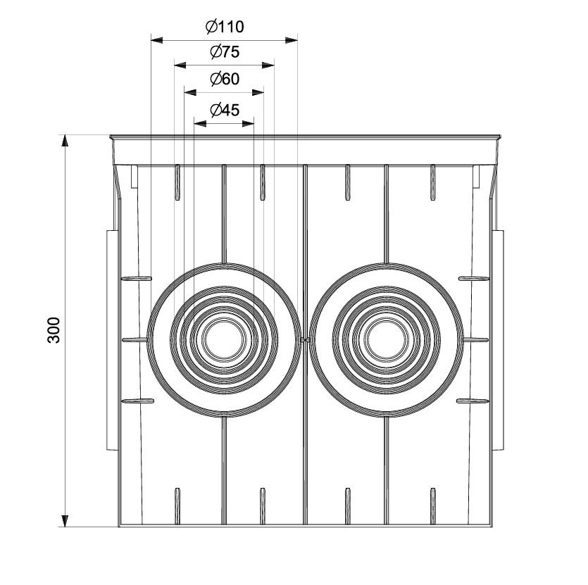 300x300x300 mm Menhol Kapaksız Menhol Kutusu