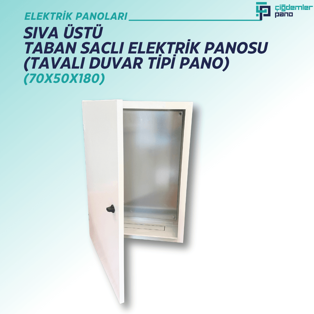 Sıva Üstü Taban Saclı Sac Pano – Tavalı Duvar Tipi Sac Tablo – 70x50x180 cm