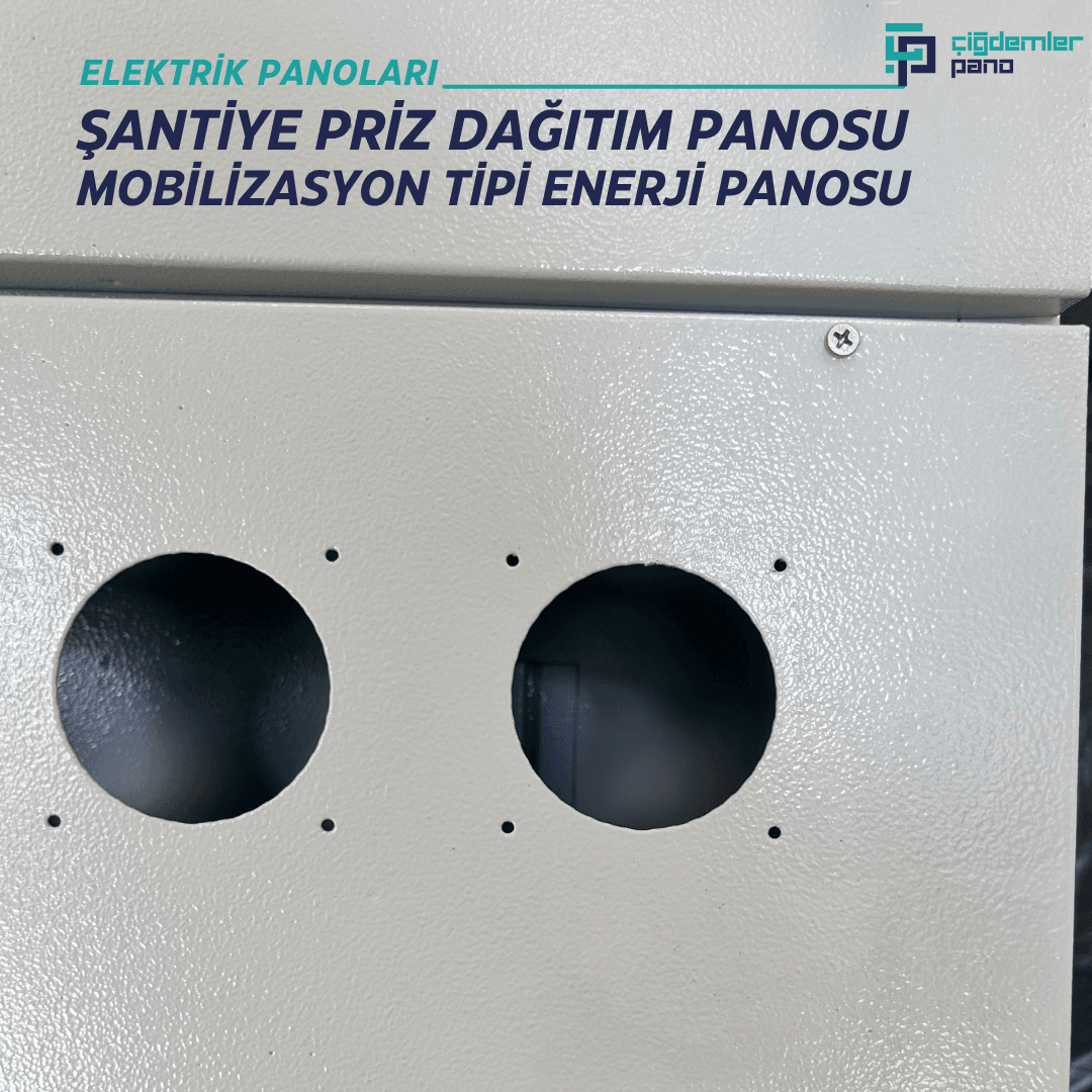 Şantiye Priz Dağıtım Panosu | Mobilizasyon Tipi Enerji Panosu