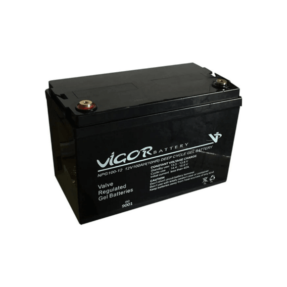 Jel Akü Solar DeepCycle Derin Deşarj Aküsü 12v 100ah Amper Vigor Akü - NP 100-12 12V100AH - 10HR - C10