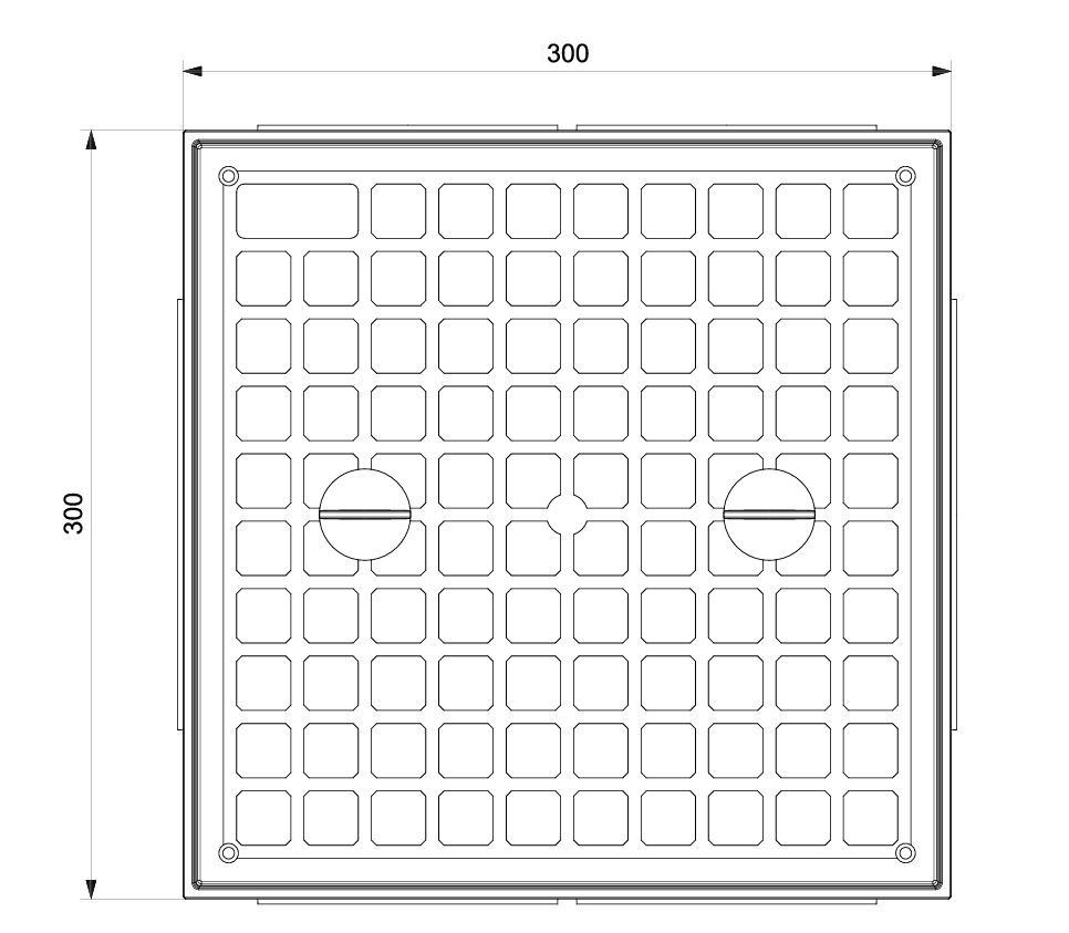 300x300 mm Düz Menhol Kapağı