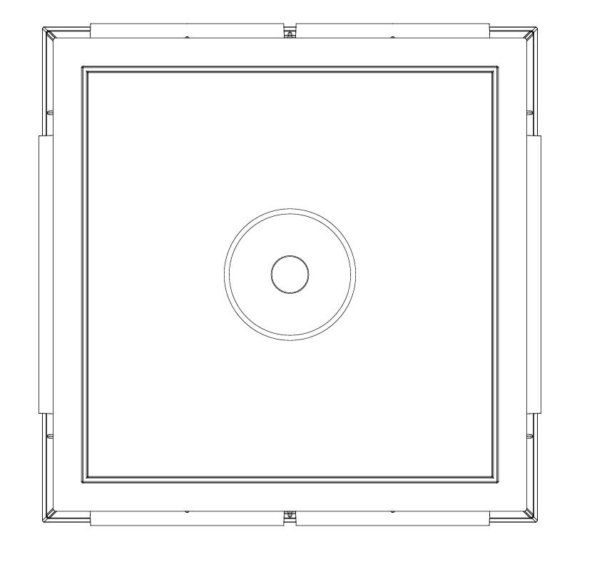 300x300x300 Menhol 8 Çıkışlı Kapaksız Menhol Kutusu ve Rögar Kapakları