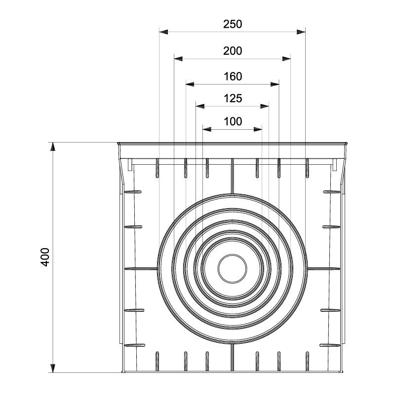 400x400x400 Menhol Kapaksız - Menhol Kutusu ve Rögar Kapakları